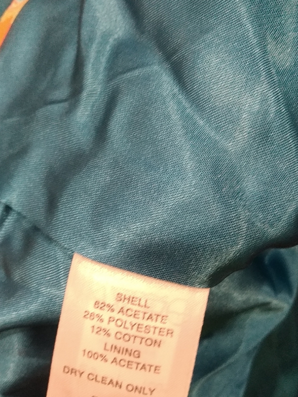 Classiques Entier Peach and Aqua Floral Brocade Blazer - Picture 5 of 5